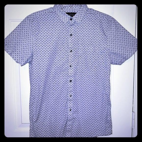 white fitted linen shirt